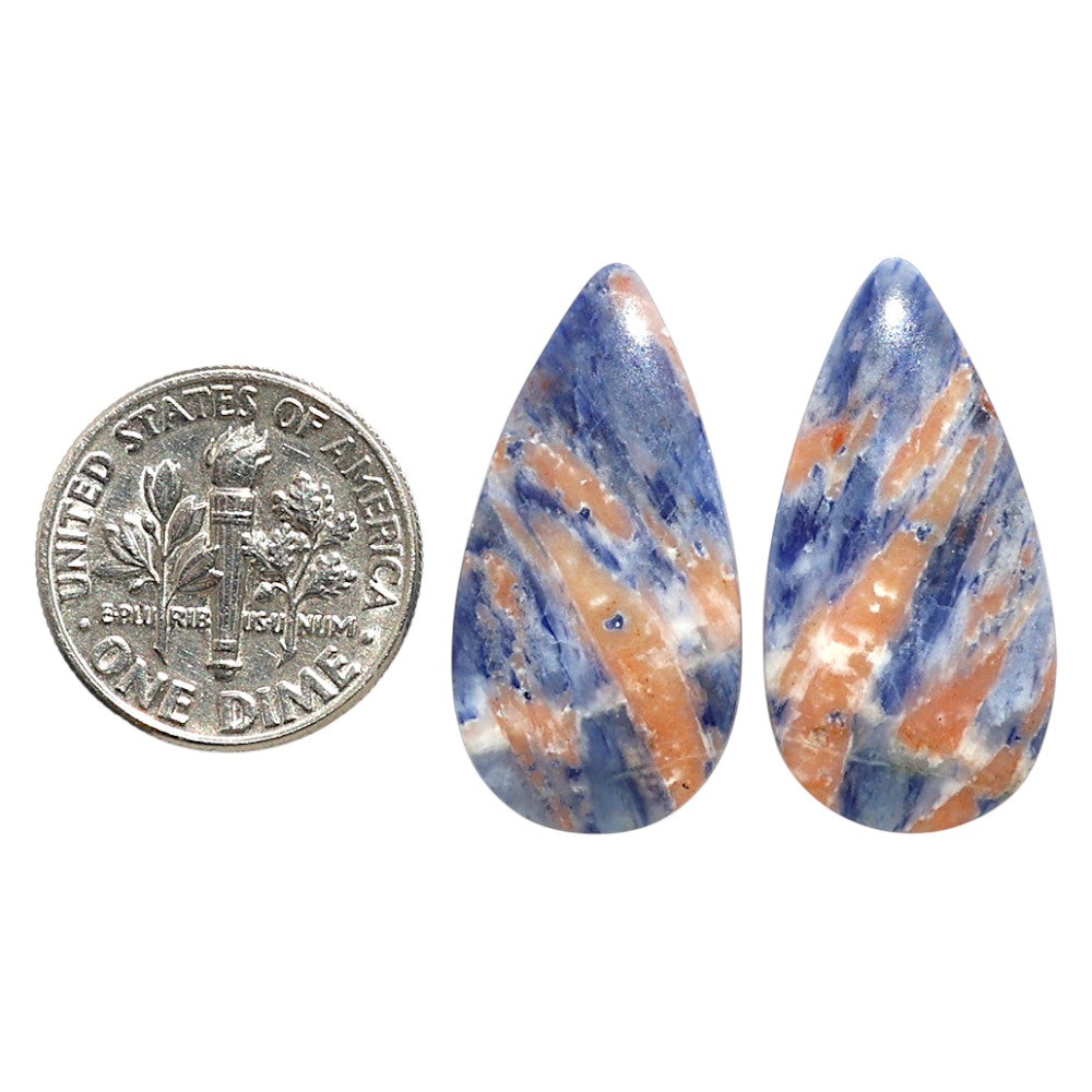 Natural Sodalite 13.5x26.2x3.7 mm Pear Shape Polished Gemstone LS99-09542