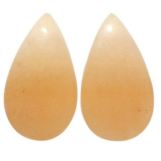 Natural Orange Aventurine 15.5x27x4 mm Pear Shape Polished Gemstone LS99-09546