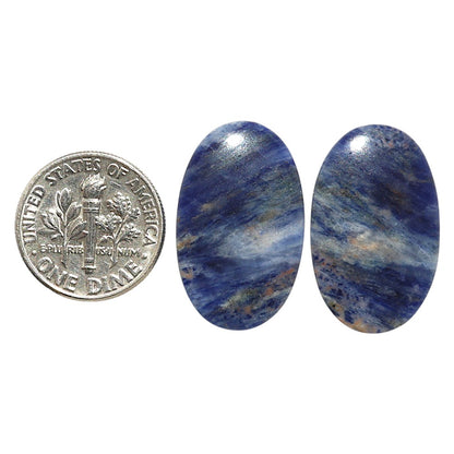 Natural Sodalite 15.2x24.6x4 mm Oval Shape Polished Gemstone LS99-09548