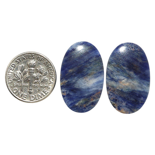 Natural Sodalite 15.2x24.6x4 mm Oval Shape Polished Gemstone LS99-09548