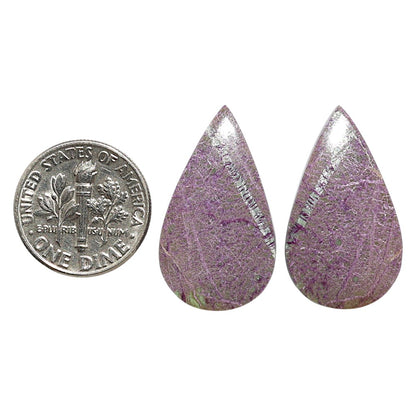 Natural Purpurite 15.1x26.3x4 mm Pear Shape Polished Gemstone LS99-09549