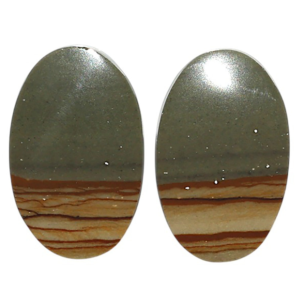 Natural Polygram Jasper 13.5x21.4x3.5 mm Oval Shape Polished Gemstone LS99-09558