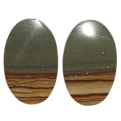 Natural Polygram Jasper 13.5x21.4x3.5 mm Oval Shape Polished Gemstone LS99-09558