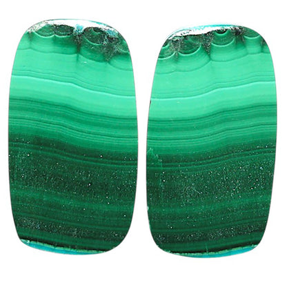 Natural Malachite Eye 13x23.3x3.5 mm Cushion Shape Polished Gemstone LS99-09562