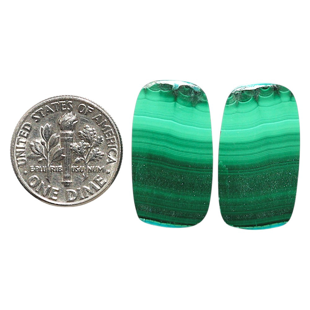 Natural Malachite Eye 13x23.3x3.5 mm Cushion Shape Polished Gemstone LS99-09562