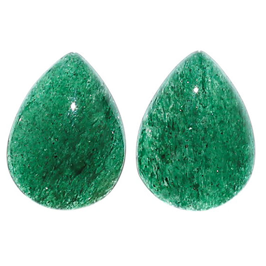 Natural Green Aventurine 11.7x15.8x4.8 mm Pear Shape Polished Gemstone LS99-09578