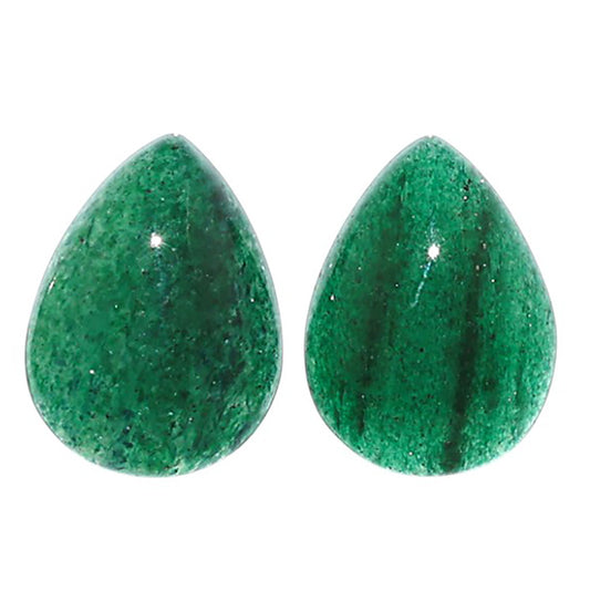 Natural Green Aventurine 12x16x5 mm Pear Shape Polished Gemstone LS99-09579