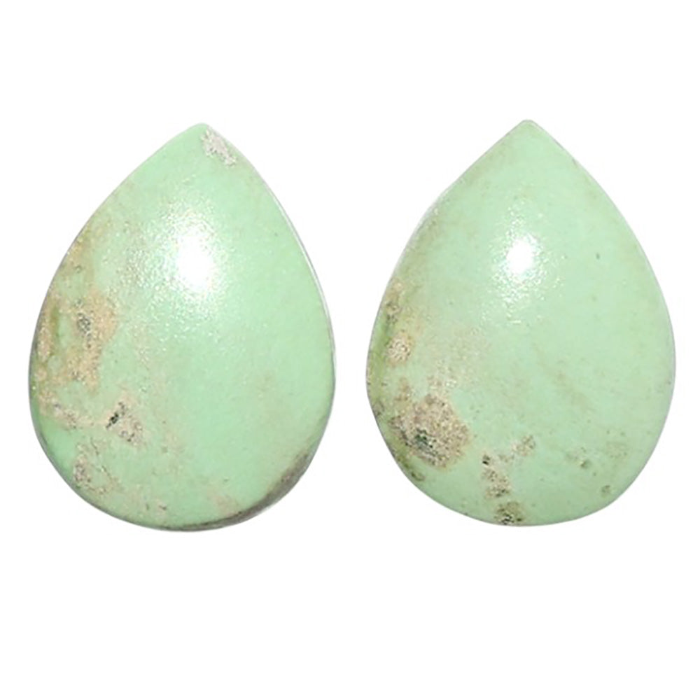 Natural Utah Variscite 11.5x15.2x4 mm Pear Shape Polished Gemstone LS99-09582