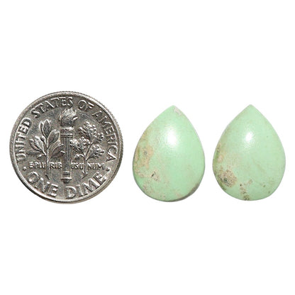 Natural Utah Variscite 11.5x15.2x4 mm Pear Shape Polished Gemstone LS99-09582