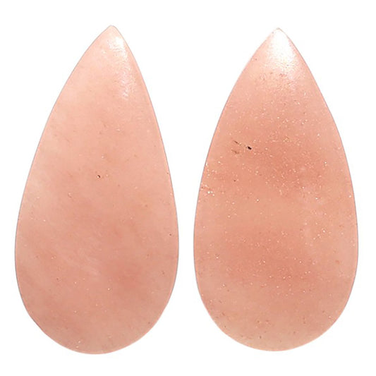 Natural Pink Aventurine 13x25.5x4 mm Pear Shape Polished Gemstone LS99-09587