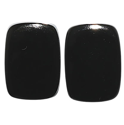 Natural Black Onyx 10x14x4.3 mm Cushion Shape Polished Gemstone LS99-09591