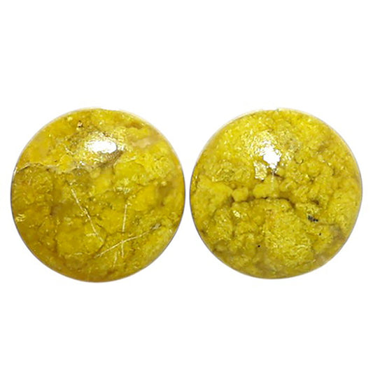 Natural Serpentine 11.2x11.2x4 mm Round Shape Polished Gemstone LS99-09594