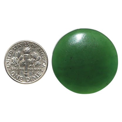 Natural Chrome Chalcedony 26.8x26.8x5 mm Round Shape Polished Gemstone LS99-09622
