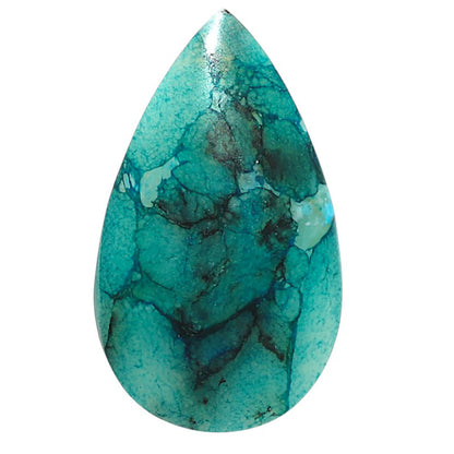 Natural Dragon Vein Agate 17.2x29.4x5.5 mm Pear Shape Polished Gemstone LS99-09628