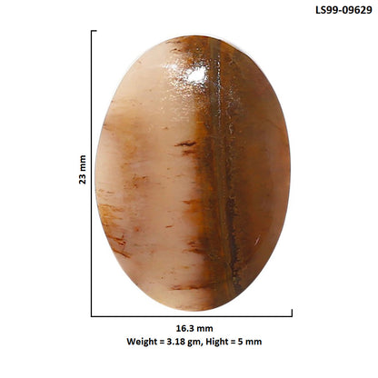 Natural Oregon Moss Agate 16.3x23x5 mm Oval Shape Polished Gemstone LS99-09629