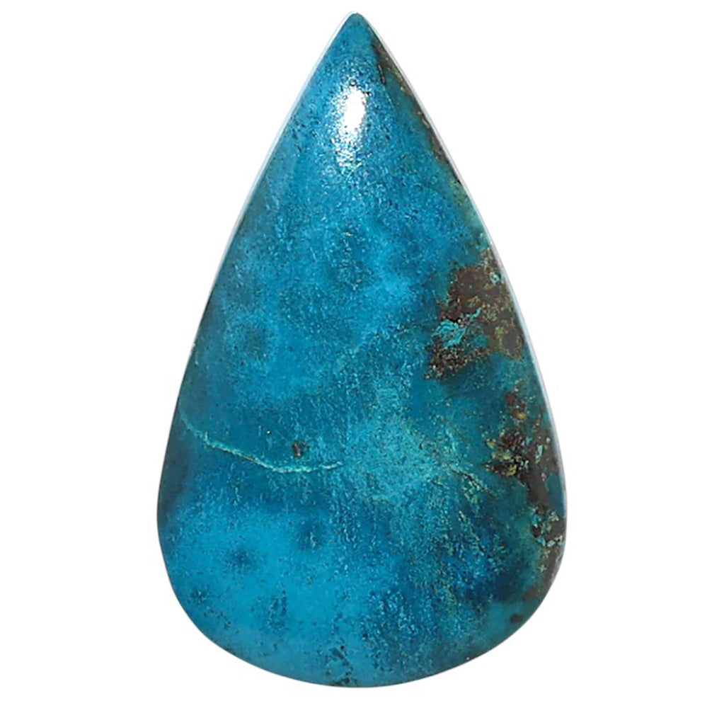 Natural Shattuckite 16.7x27.55x5 mm Pear Shape Polished Gemstone LS99-09635