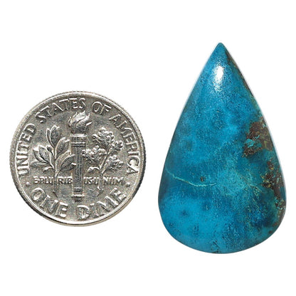 Natural Shattuckite 16.7x27.55x5 mm Pear Shape Polished Gemstone LS99-09635