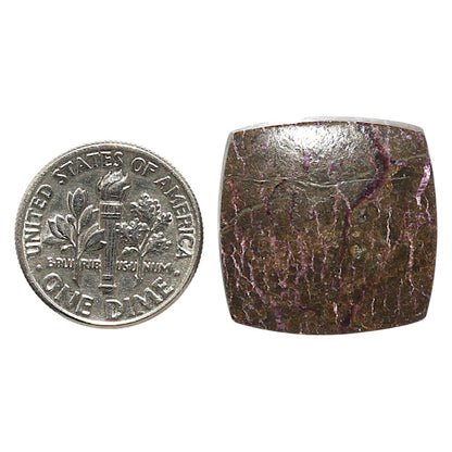 Natural Purpurite 20.5x20.8x4 mm Cushion Shape Polished Gemstone LS99-09642
