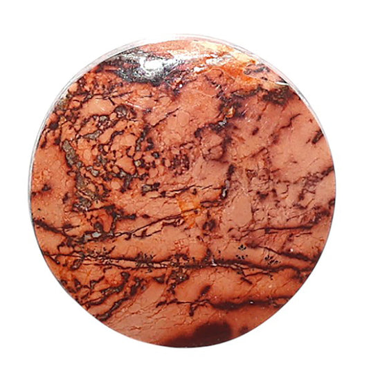 Natural Indian Paint Gemstone 19.5x19.5x3.5 mm Round Shape Polished Gemstone LS99-09656
