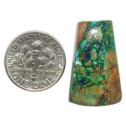Natural Azurite In Malachite 15.5x25x6 mm Fancy Shape Polished Gemstone LS99-09666