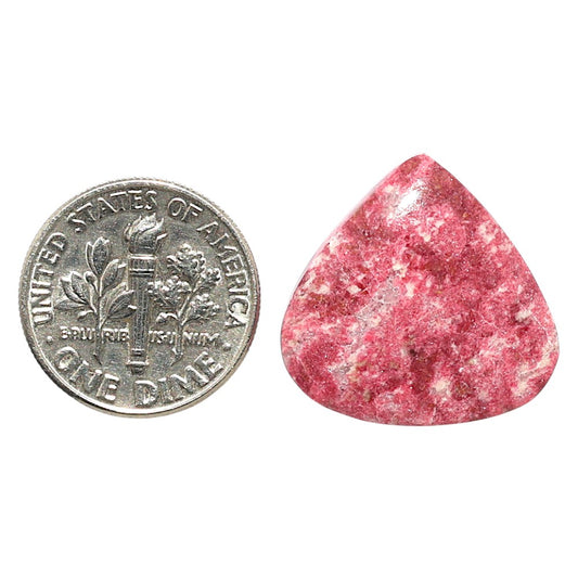Natural Pink Thulite 20.1x20.5x4 mm Heart Shape Polished Gemstone LS99-09667