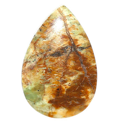 Natural Turkish Rainforest Chrysocolla 16x23.85x5 mm Pear Shape Polished Gemstone LS99-09670