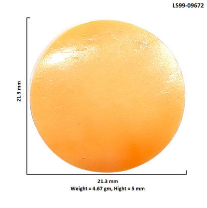 Natural Natural Spiny Oyster Shell 21.3x21.3x5 mm Round Shape Polished Gemstone LS99-09672