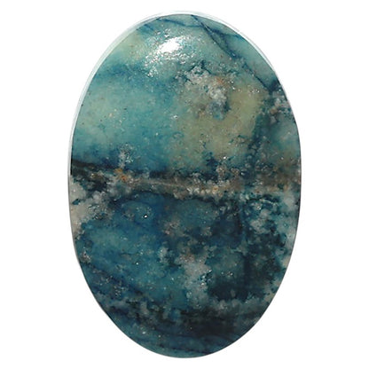 Natural Azurite Turquoise 16x24x4 mm Oval Shape Polished Gemstone LS99-09674