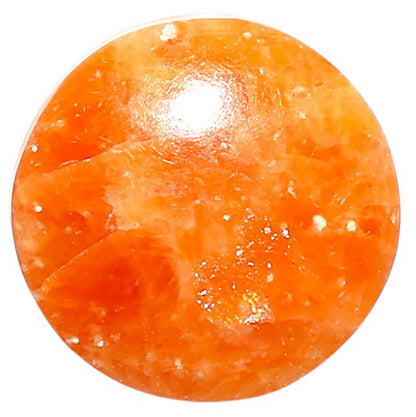 Natural Orange Aventurine 22.5x22.5x6.5 mm Round Shape Polished Gemstone LS99-09690