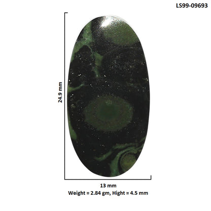 Natural Star Galaxy Jasper 13x24.9x4.5 mm Oval Shape Polished Gemstone LS99-09693