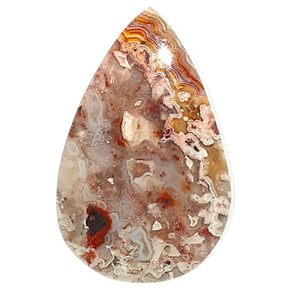 Natural Laguna Lace Agate 16.3x25.55x5 mm Pear Shape Polished Gemstone LS99-09697
