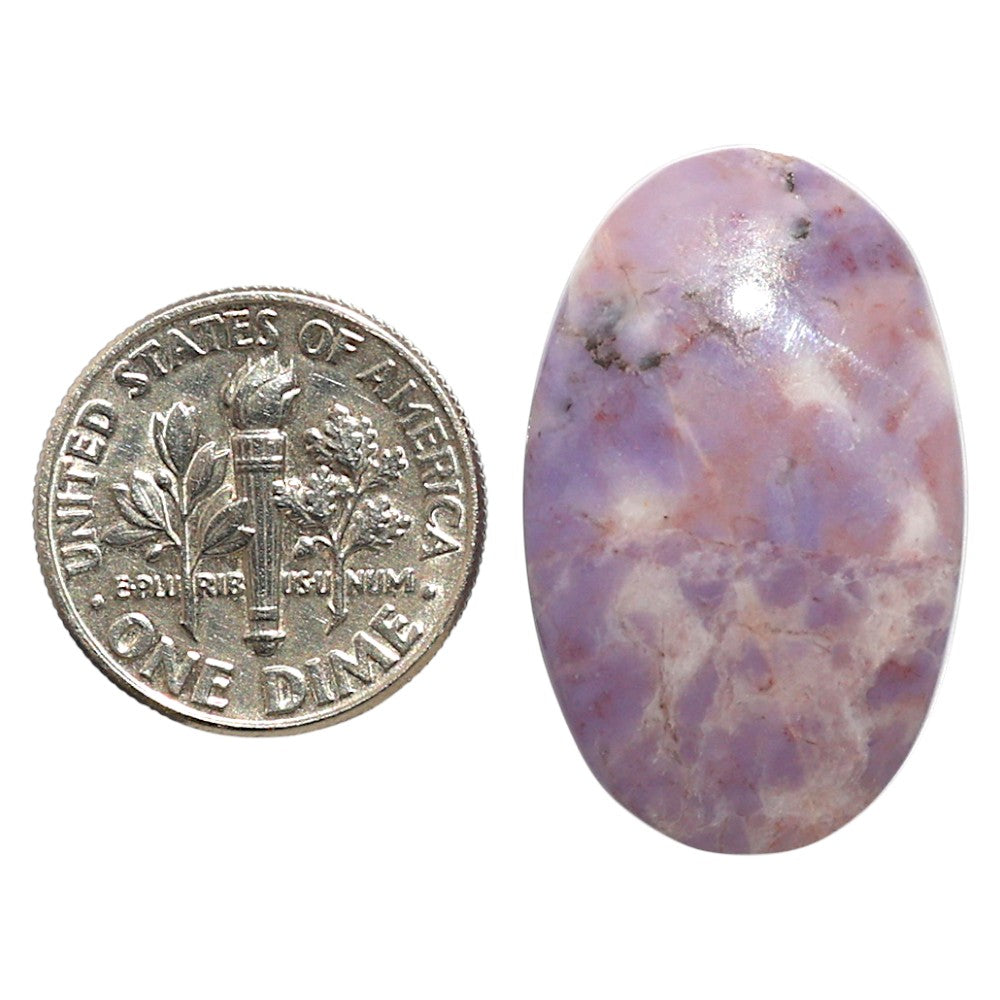 Natural Lavender Jade 17.4x27.9x5.5 mm Oval Shape Polished Gemstone LS99-09702