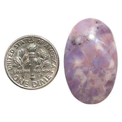 Natural Lavender Jade 17.4x27.9x5.5 mm Oval Shape Polished Gemstone LS99-09702