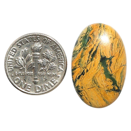 Natural Mariposite 15.8x24.3x4.3 mm Oval Shape Polished Gemstone LS99-09706