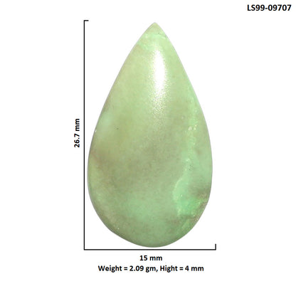 Natural Utah Variscite 15x26.7x4 mm Pear Shape Polished Gemstone LS99-09707