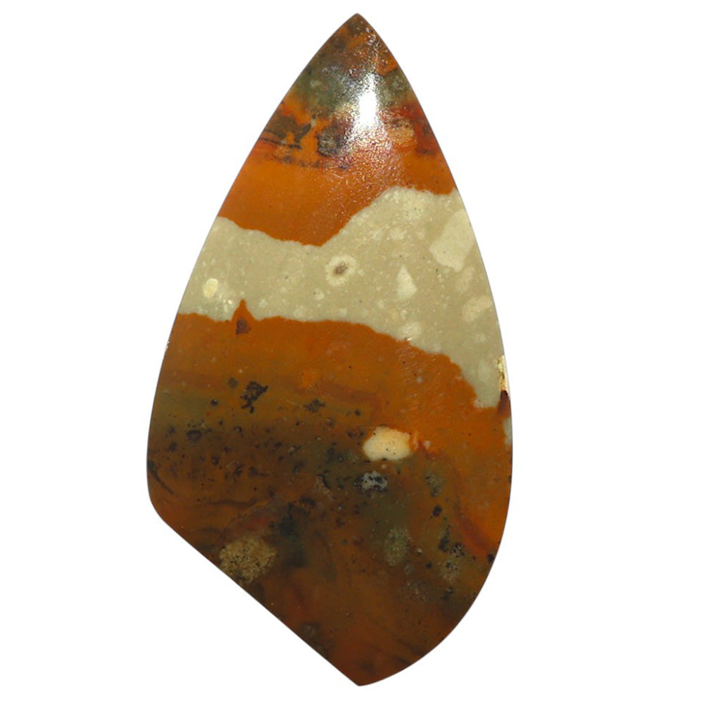 Natural Rocky Butte Picture Jasper 22.2x40.7x4 mm Fancy Shape Polished Gemstone LS99-09724