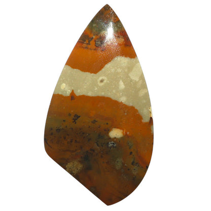 Natural Rocky Butte Picture Jasper 22.2x40.7x4 mm Fancy Shape Polished Gemstone LS99-09724