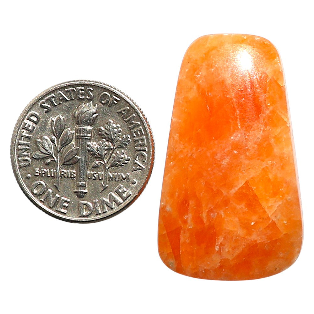 Natural Orange Aventurine 18x30.2x5.5 mm Fancy Shape Polished Gemstone LS99-09725
