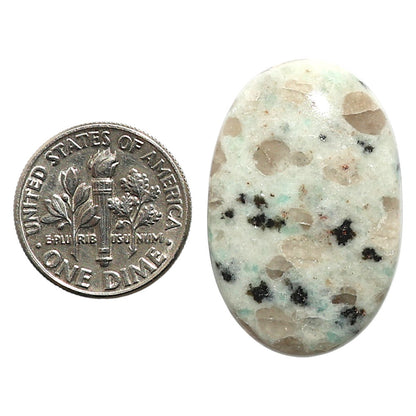 Natural Sesame Jasper 19.5x29.85x5.5 mm Oval Shape Polished Gemstone LS99-09727