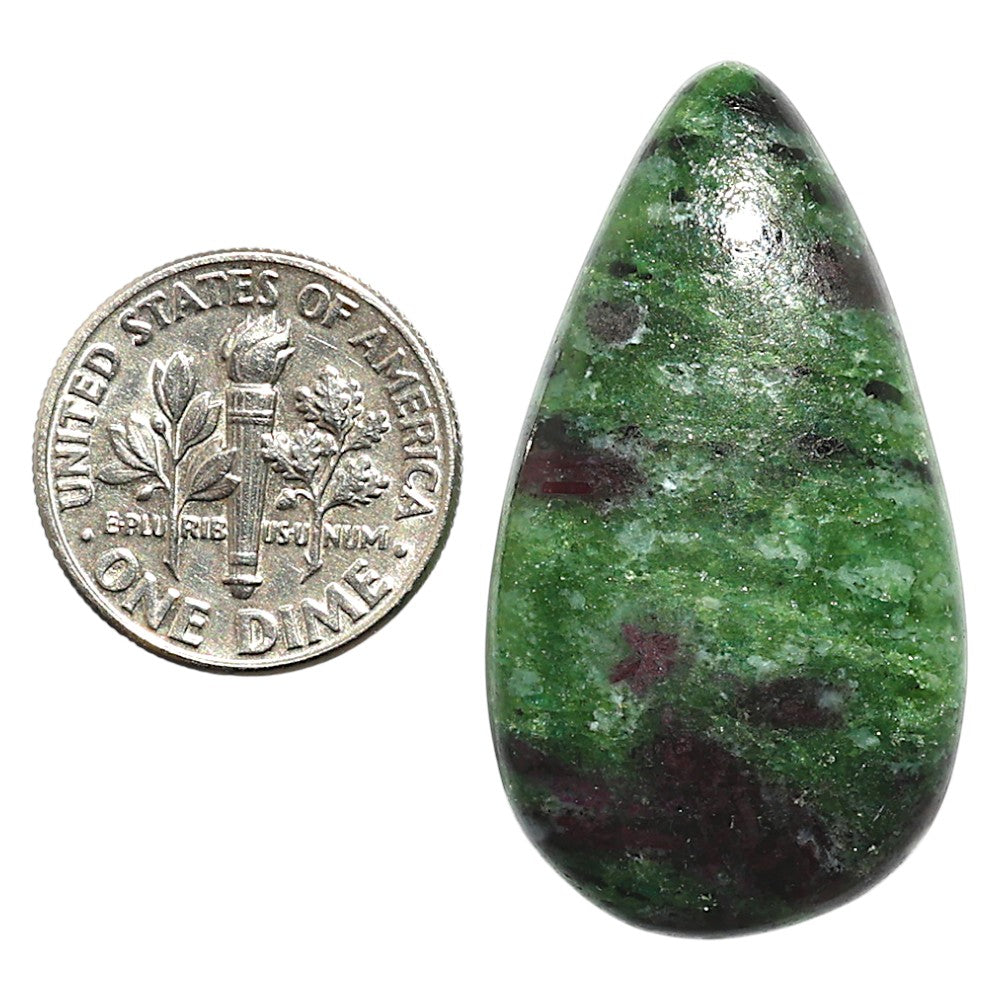 Natural Ruby-Zoisite 20x36.3x5 mm Pear Shape Polished Gemstone LS99-09731