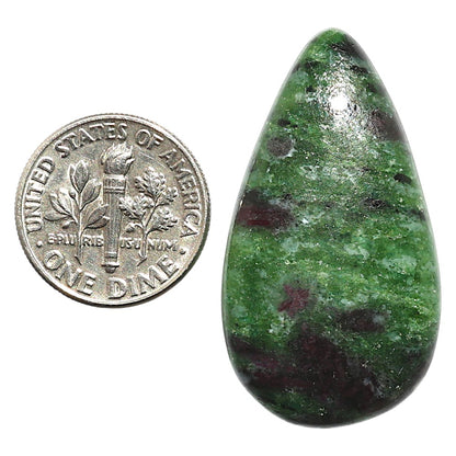 Natural Ruby-Zoisite 20x36.3x5 mm Pear Shape Polished Gemstone LS99-09731