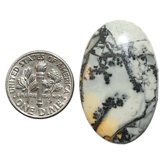Natural Maligano Jasper 20.4x32x4.8 mm Oval Shape Polished Gemstone LS99-09732