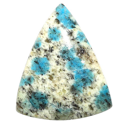 Natural K2 Blue - Azurite In Quartz 23.15x27.75x5 mm Fancy Shape Polished Gemstone LS99-09740