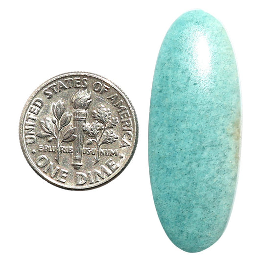 Natural Blue Aventurine 13.9x36x5 mm Oval Shape Polished Gemstone LS99-09749