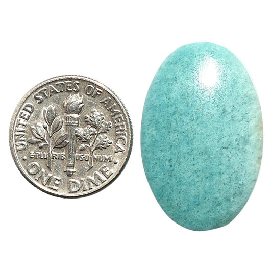 Natural Blue Aventurine 17.5x27.1x5 mm Oval Shape Polished Gemstone LS99-09750