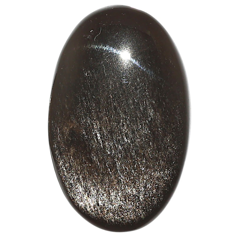 Natural Silver Obsidian 20x32x7 mm Oval Shape Polished Gemstone LS99-09755