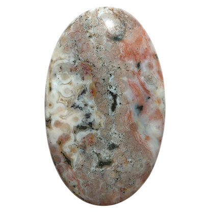 Natural Ocean Jasper 26.4x43.6x4.7 mm Oval Shape Polished Gemstone LS99-09761