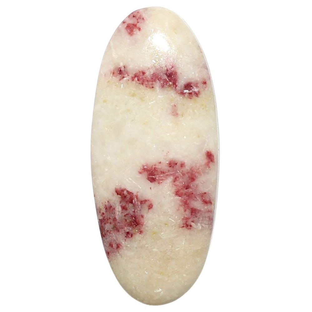 Natural Cinnabar 14x32.2x5 mm Oval Shape Polished Gemstone LS99-09763