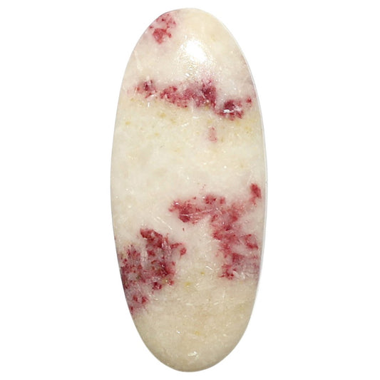 Natural Cinnabar 14x32.2x5 mm Oval Shape Polished Gemstone LS99-09763