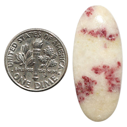 Natural Cinnabar 14x32.2x5 mm Oval Shape Polished Gemstone LS99-09763